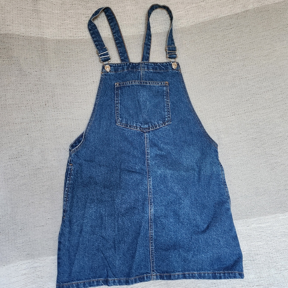 Topshop denim overall dress
